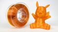 Pet-G Filament 1.75 mm brightly orange transparent devil design 1 kg